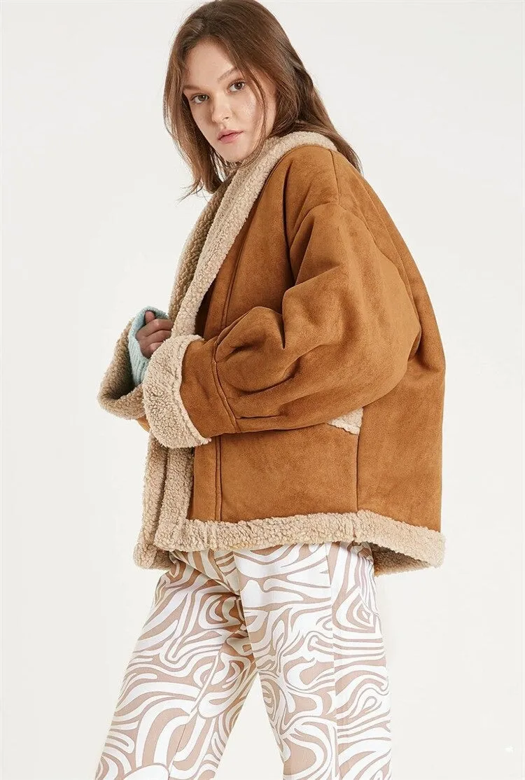 Women's Autumn/Winter Casual Turn Down Collar Jacket