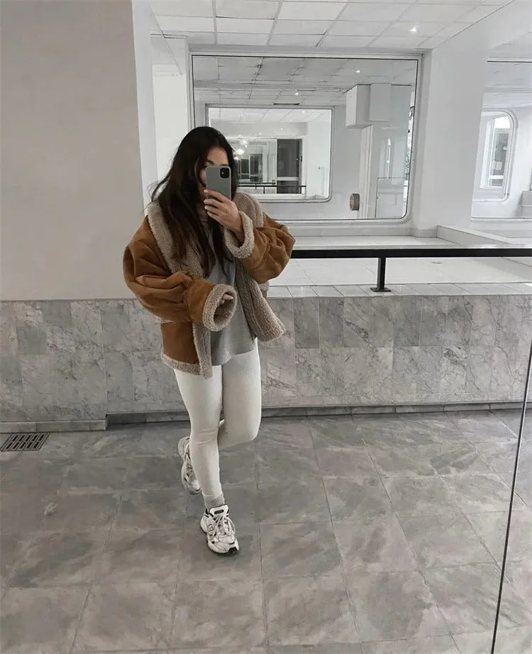 Women's Autumn/Winter Casual Turn Down Collar Jacket