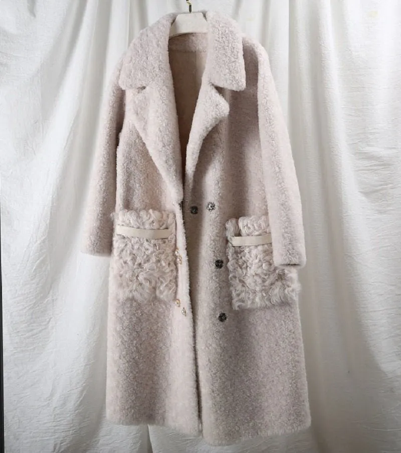Women's Autumn/Winter Casual Warm Long Wool Slim Coat