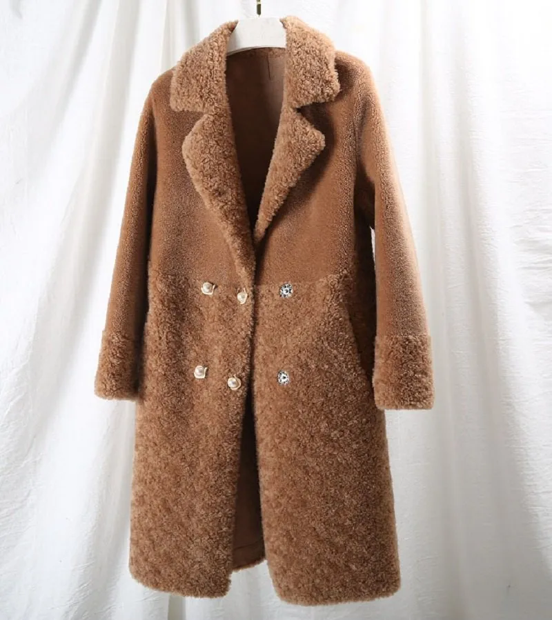 Women's Autumn/Winter Casual Warm Long Wool Slim Coat