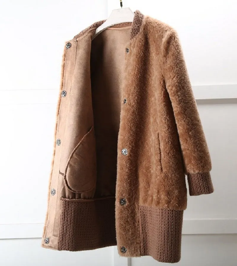 Women's Autumn/Winter Casual Warm Long Wool Slim Coat