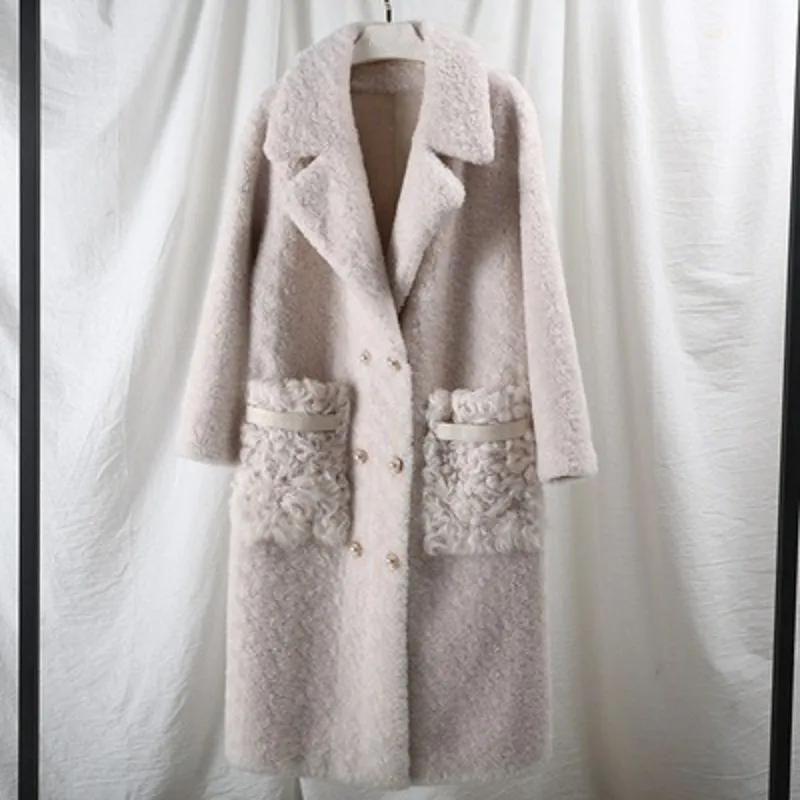 Women's Autumn/Winter Casual Warm Long Wool Slim Coat