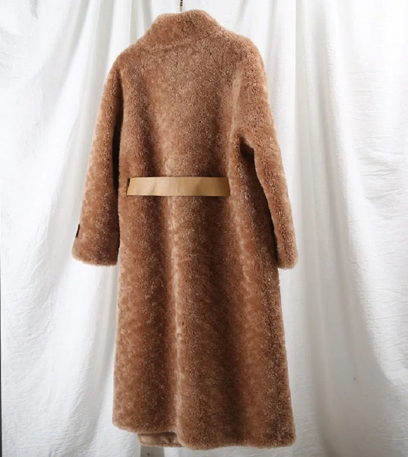 Women's Autumn/Winter Casual Warm Long Wool Slim Coat