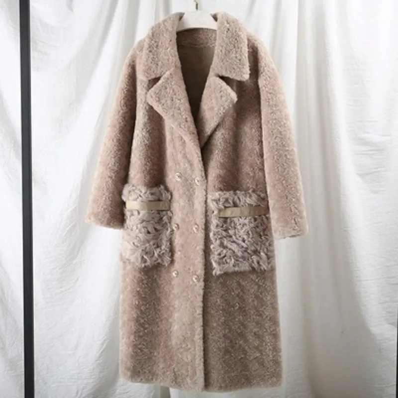 Women's Autumn/Winter Casual Warm Long Wool Slim Coat