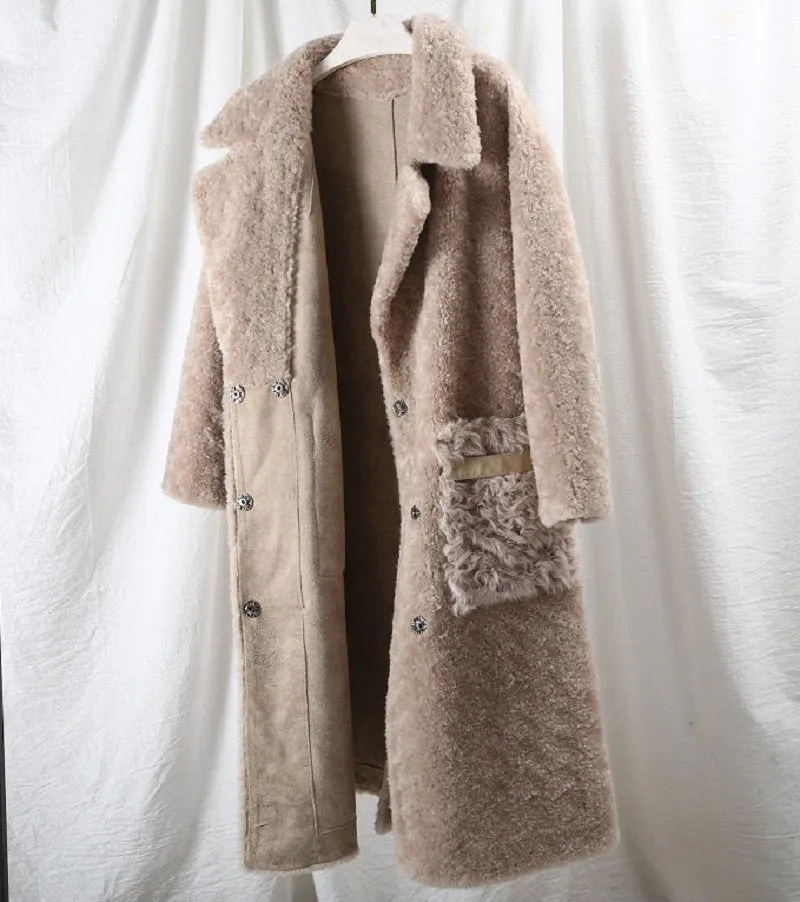 Women's Autumn/Winter Casual Warm Long Wool Slim Coat
