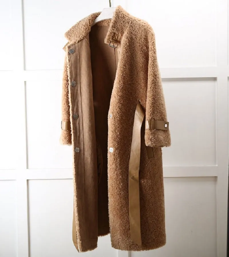 Women's Autumn/Winter Casual Warm Long Wool Slim Coat