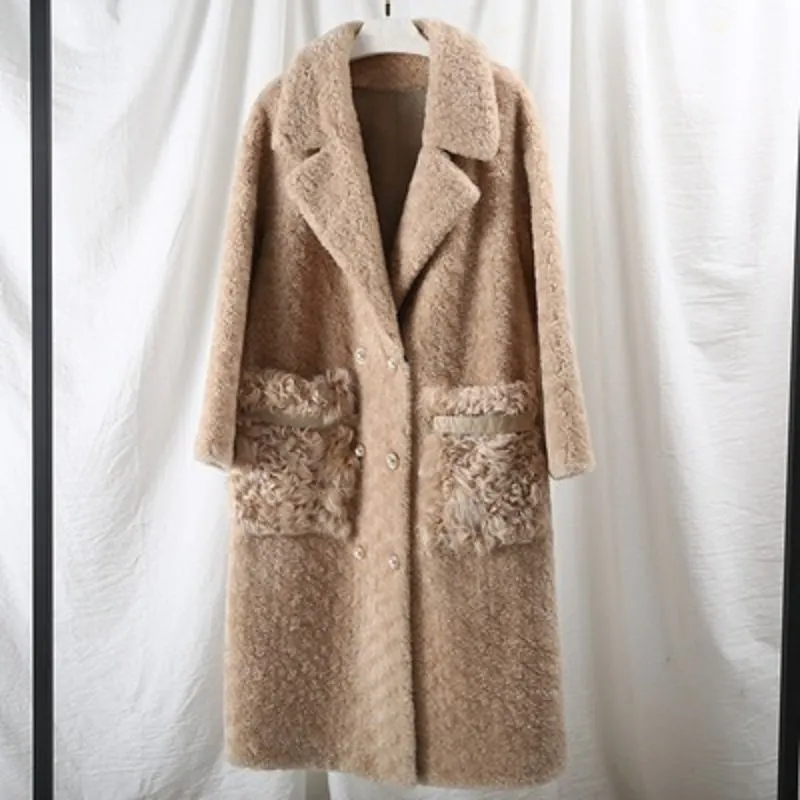 Women's Autumn/Winter Casual Warm Long Wool Slim Coat