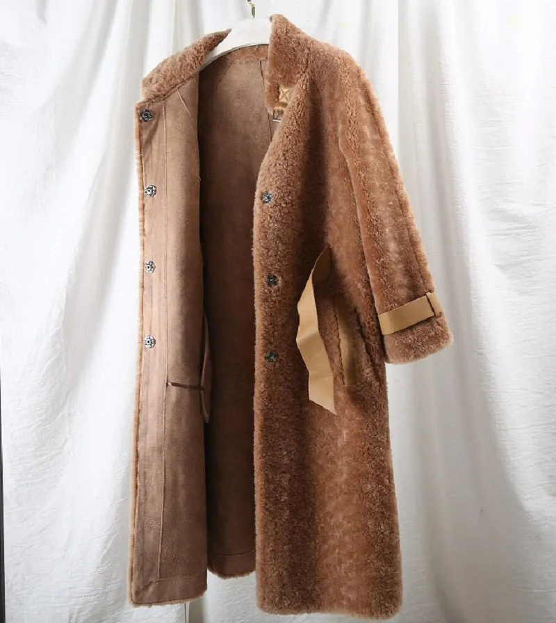 Women's Autumn/Winter Casual Warm Long Wool Slim Coat