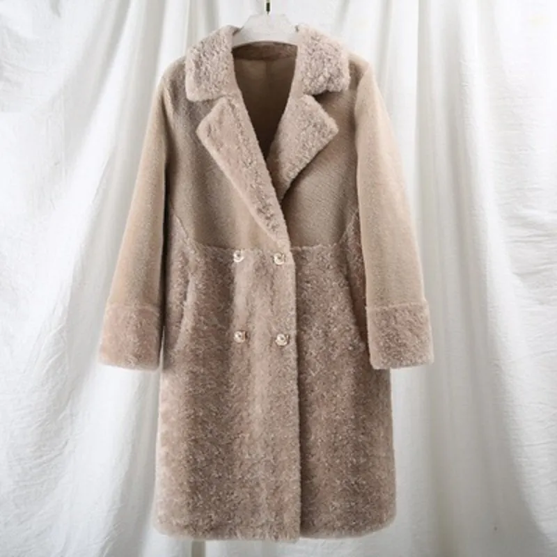 Women's Autumn/Winter Casual Warm Long Wool Slim Coat