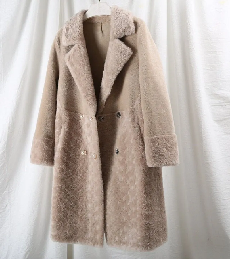 Women's Autumn/Winter Casual Warm Long Wool Slim Coat