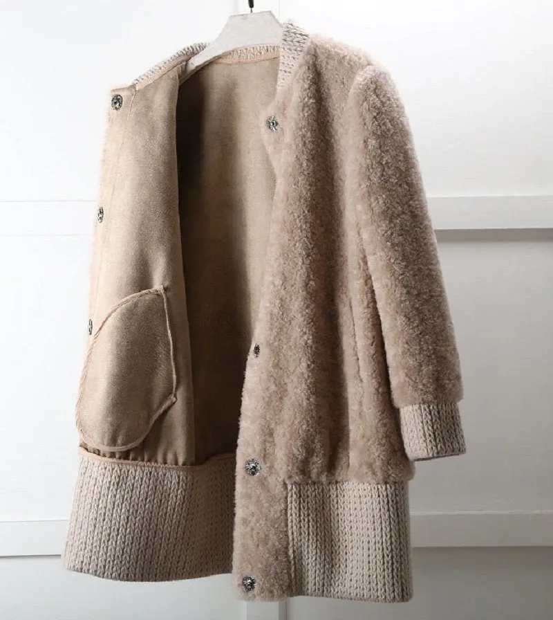 Women's Autumn/Winter Casual Warm Long Wool Slim Coat