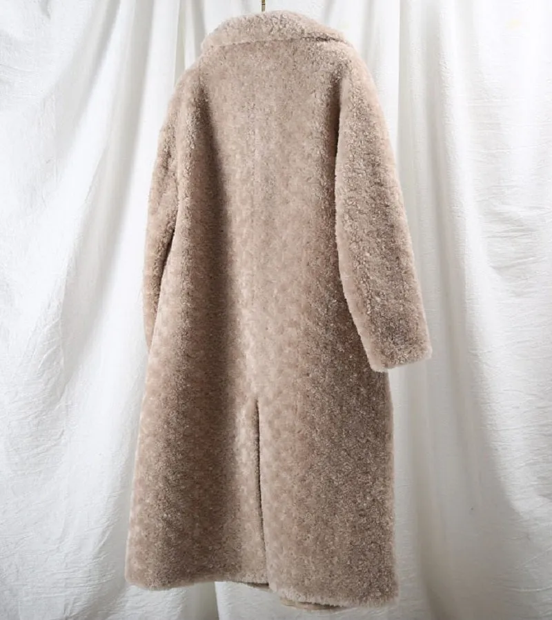 Women's Autumn/Winter Casual Warm Long Wool Slim Coat