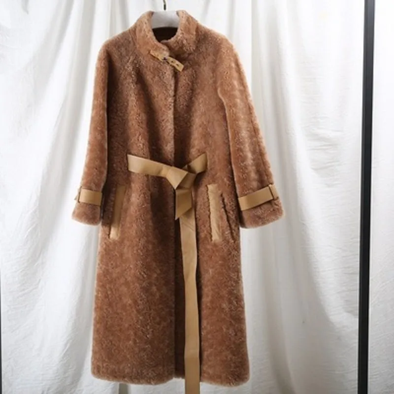 Women's Autumn/Winter Casual Warm Long Wool Slim Coat