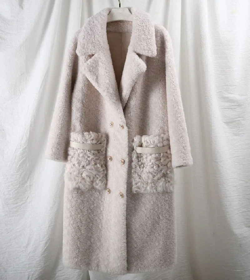 Women's Autumn/Winter Casual Warm Long Wool Slim Coat