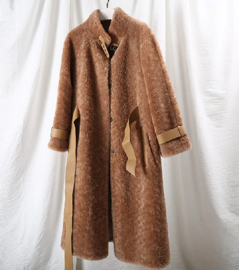 Women's Autumn/Winter Casual Warm Long Wool Slim Coat