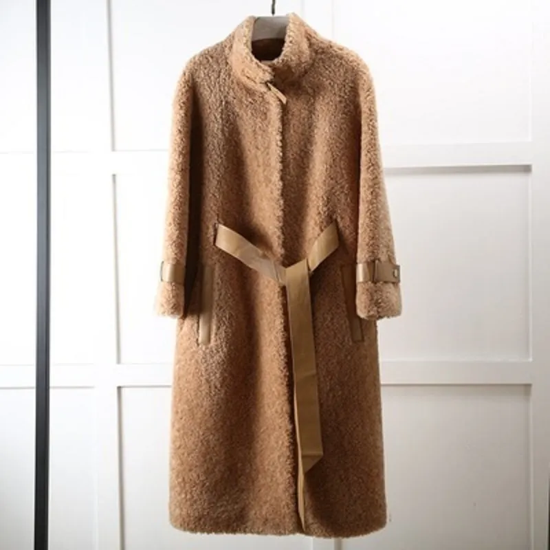 Women's Autumn/Winter Casual Warm Long Wool Slim Coat