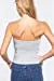 Womens-Basic Bandeau Elastic Cotton Jersey Tube Top