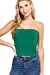 Womens-Basic Bandeau Elastic Cotton Jersey Tube Top