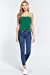 Womens-Basic Bandeau Elastic Cotton Jersey Tube Top