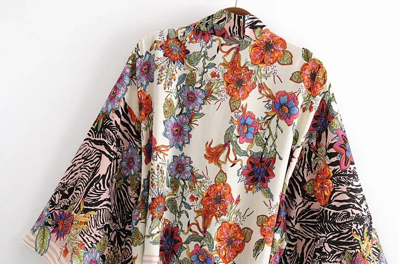 Zebra Garden Kimono