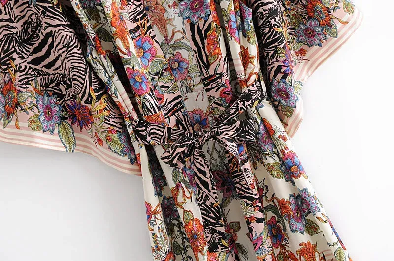Zebra Garden Kimono