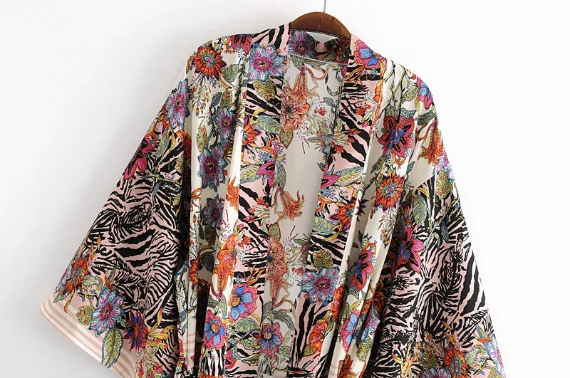 Zebra Garden Kimono