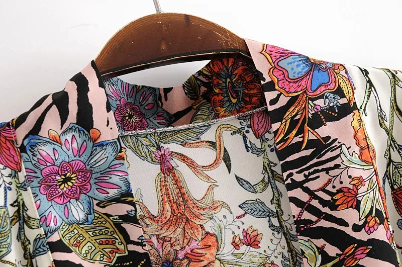 Zebra Garden Kimono