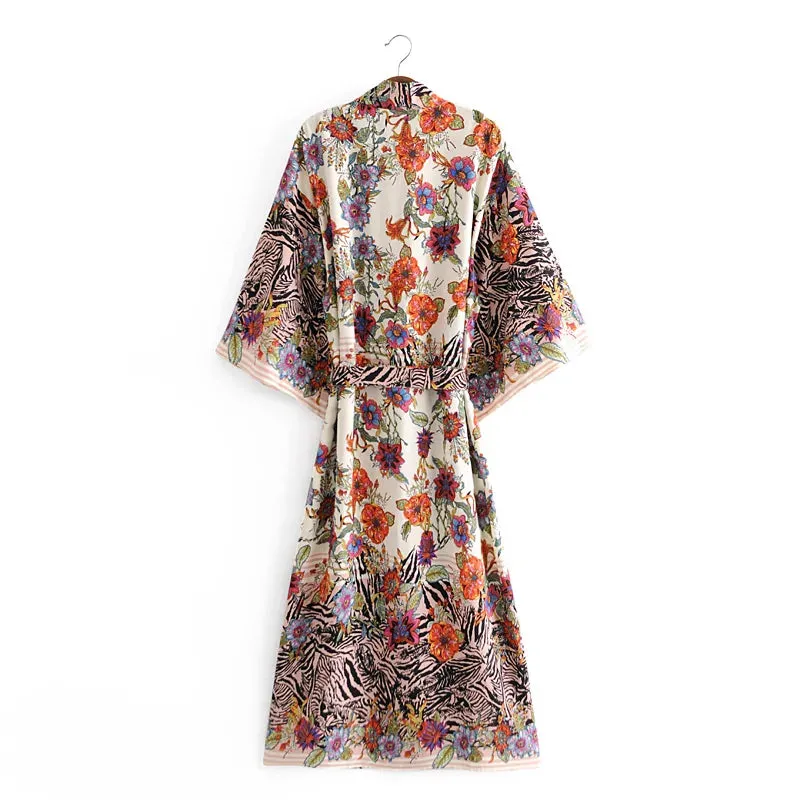 Zebra Garden Kimono